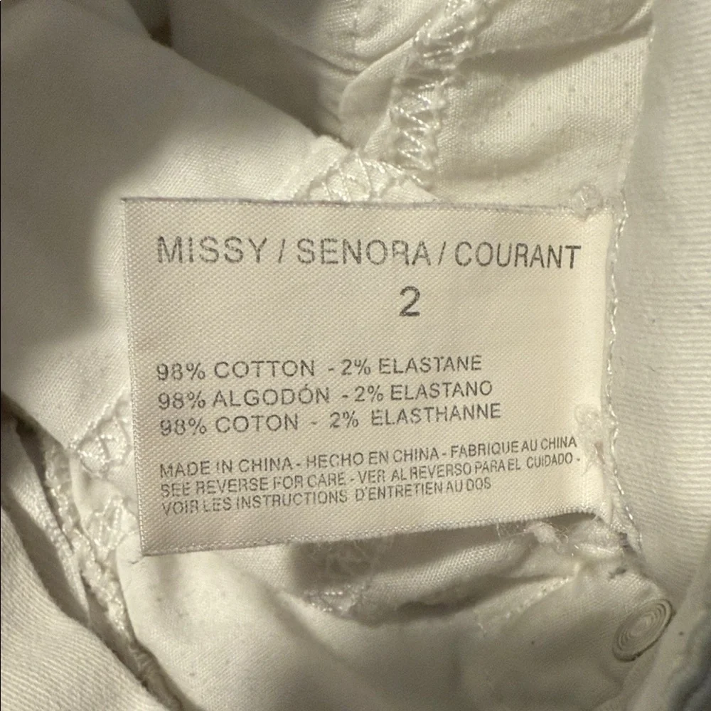 Anne Klein White Cropped Jeans - Picture 5 of 7